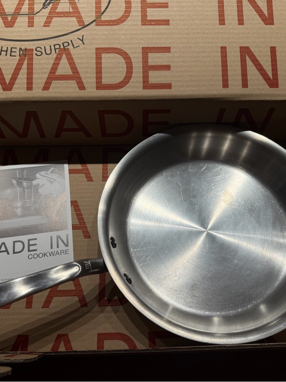 Made In Stainless Clad Frying Pan